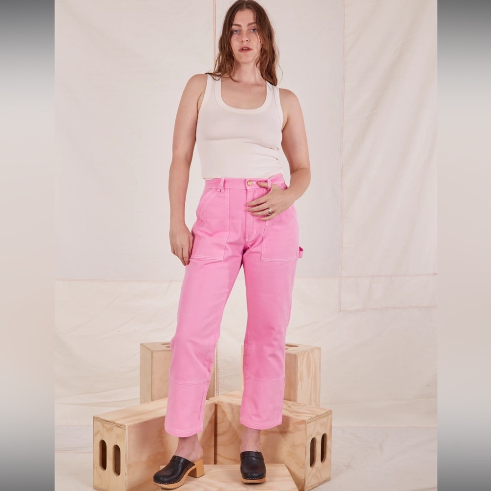Big Bud Press Bubble Gum Pink Carpenter Jeans size medium